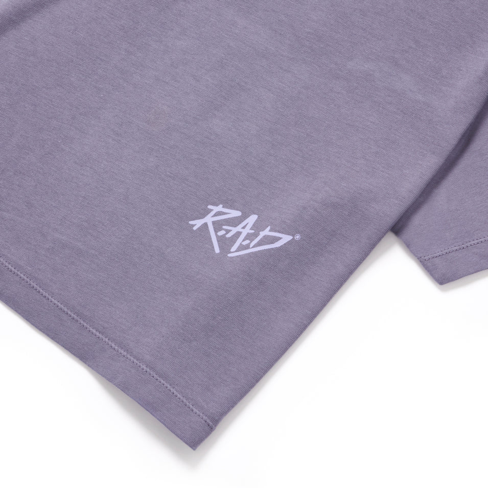 Lavender T-shirt from SKETCH CROP HERON product line displayed on a model
